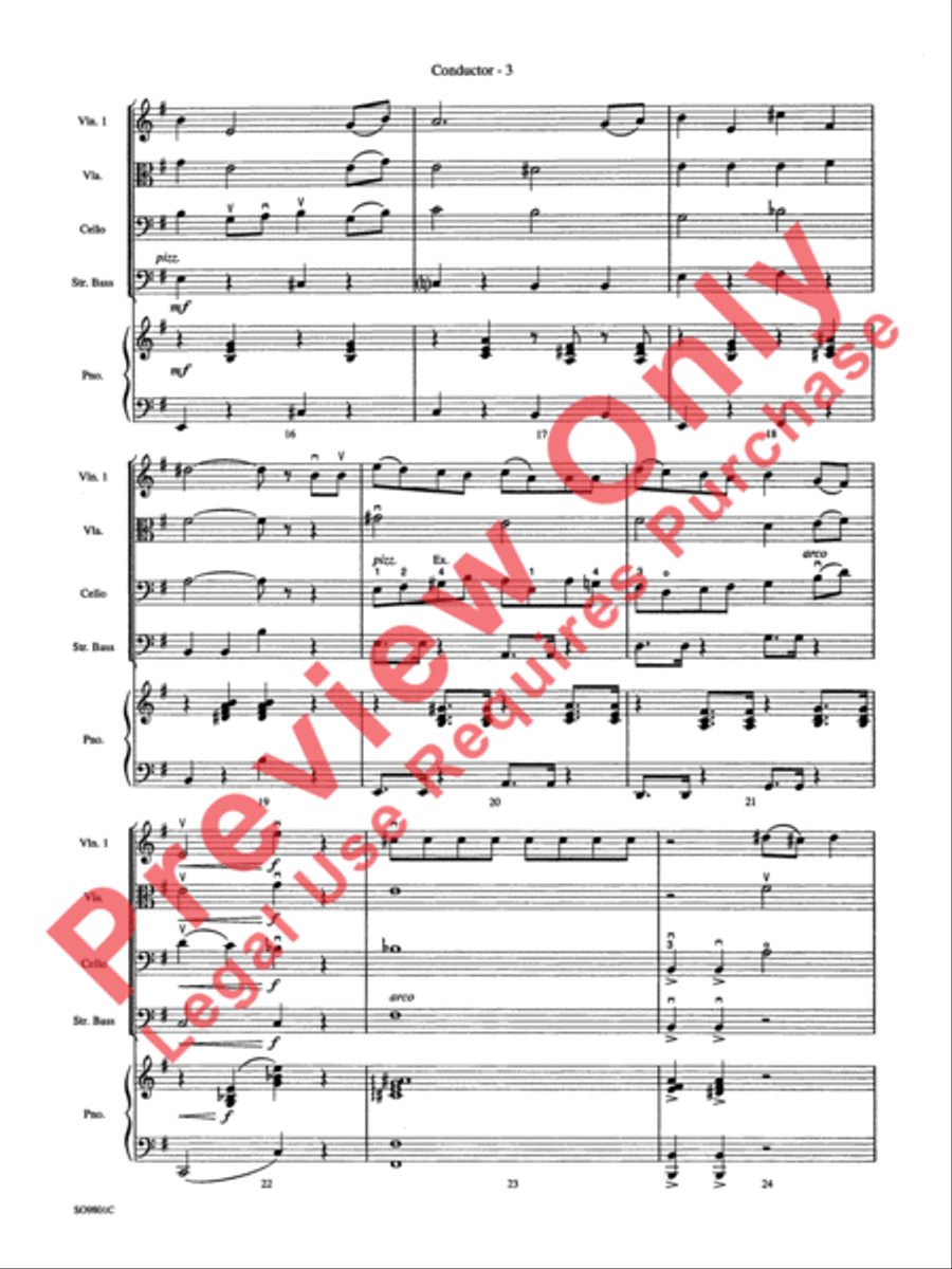 You're a Mean One, Mr. Grinch String Orchestra scores gallery preview page 6