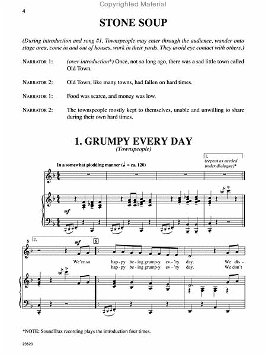 Stone Soup - CD Kit Choir scores gallery preview page 6