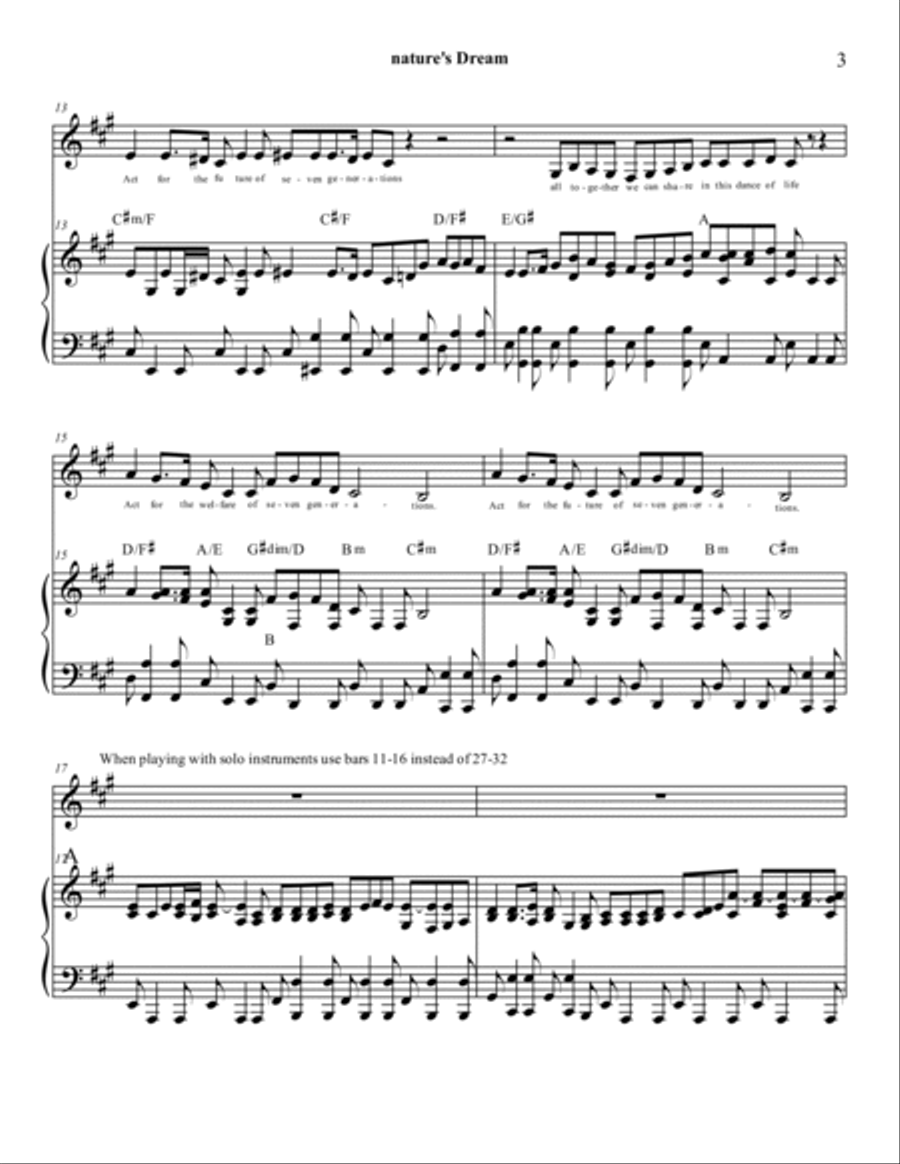 Nature's Dream Alto Voice scores gallery preview page 3