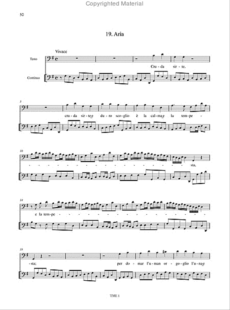 Giona. Oratorio for 5 Voices (SSATB), Strings and Continuo (Modena 1689). Critical Edition SSATB scores gallery preview page 9