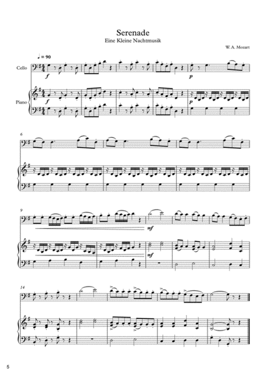 10 Easy Classical Pieces For Cello & Piano Vol. 4