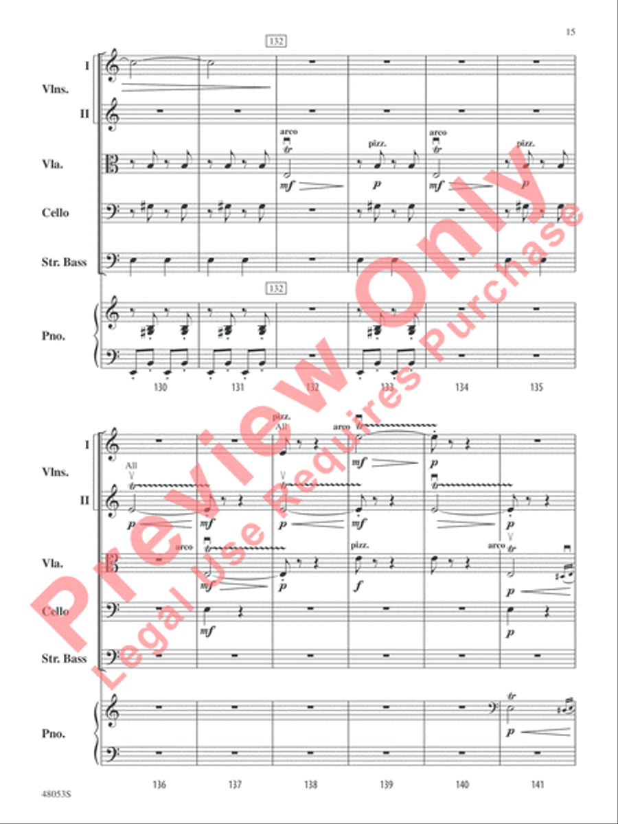 Danza Ritual del Fuego String Orchestra scores gallery preview page 16