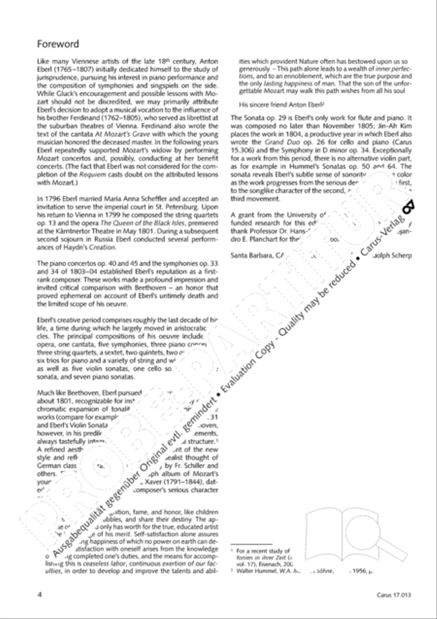 Sonate fur Querflote und Klavier Flute Solo scores gallery preview page 5