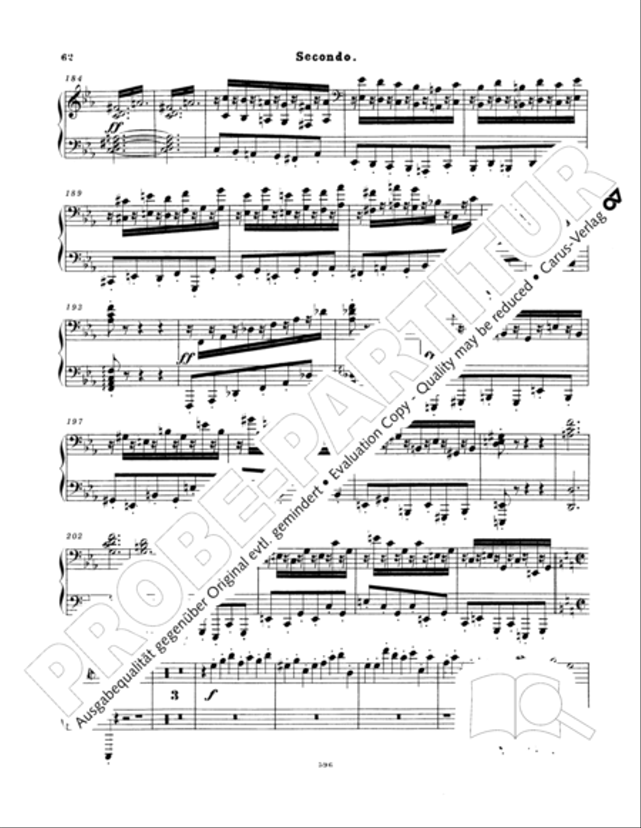 Ein Deutsches Requiem (German Requiem) Piano Duet scores gallery preview page 71