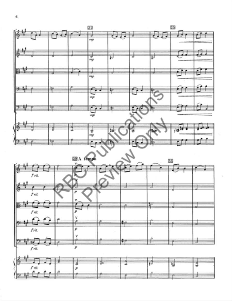 Long Ago To A Wild Rose (Score) String Orchestra scores gallery preview page 7
