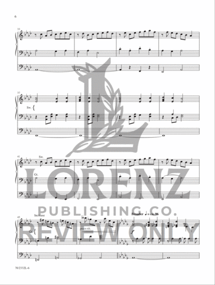 Like a River Glorious Organ Solo scores gallery preview page 3