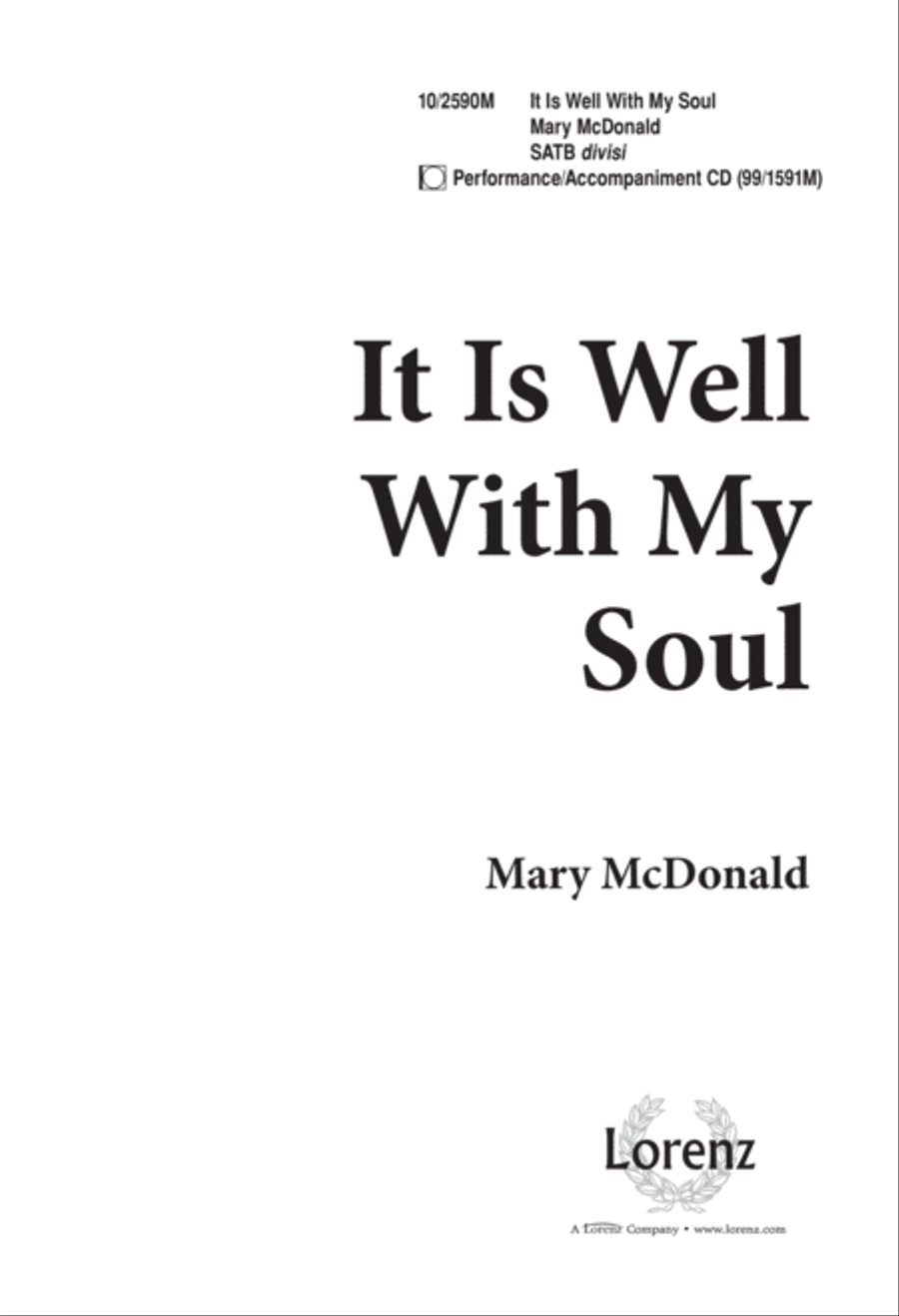 Book cover for It Is Well With My Soul