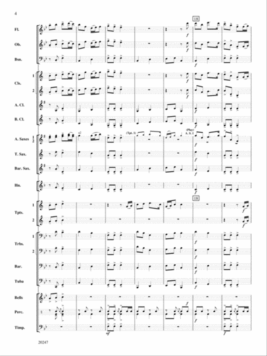 Prairie Schooner: Score Concert Band scores gallery preview page 4