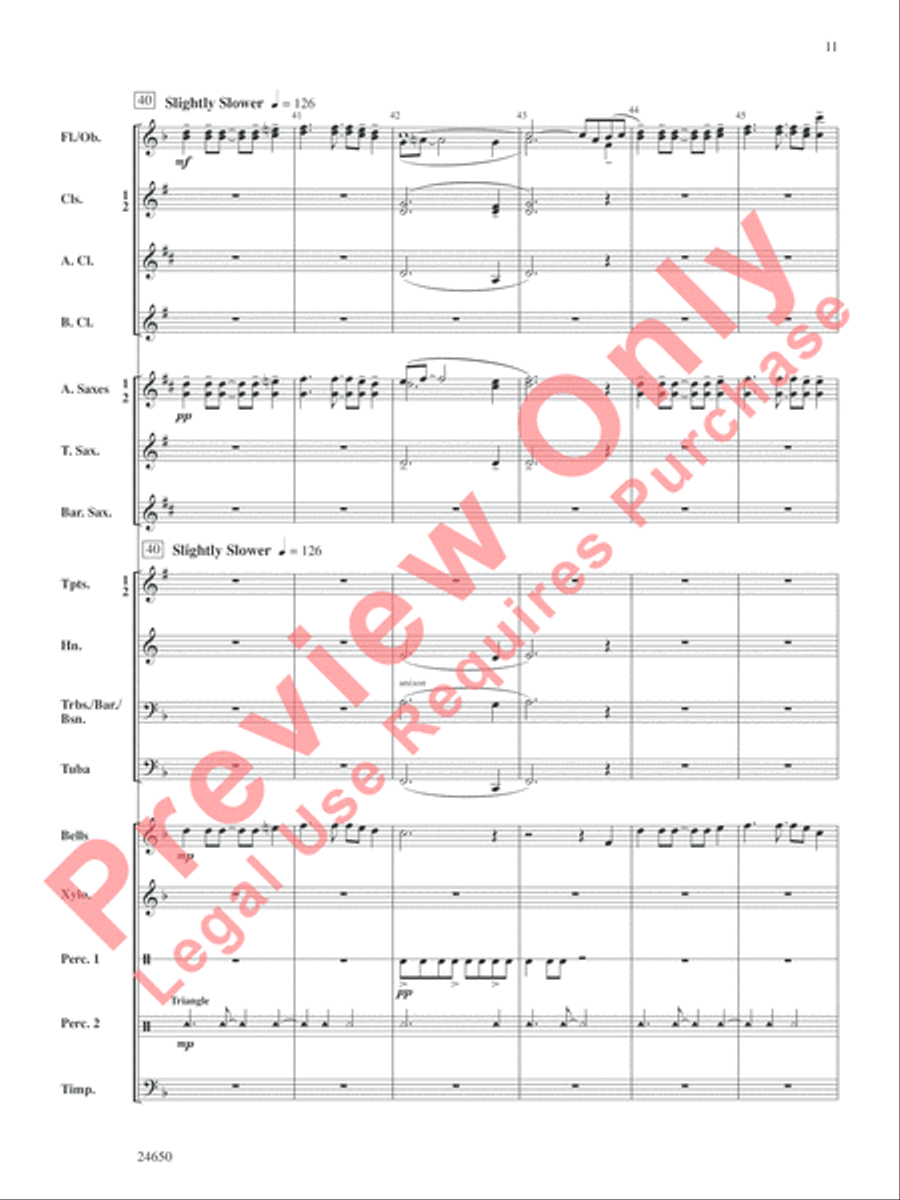 Salsa and Chips Salsa and Chips Concert Band scores gallery preview page 12