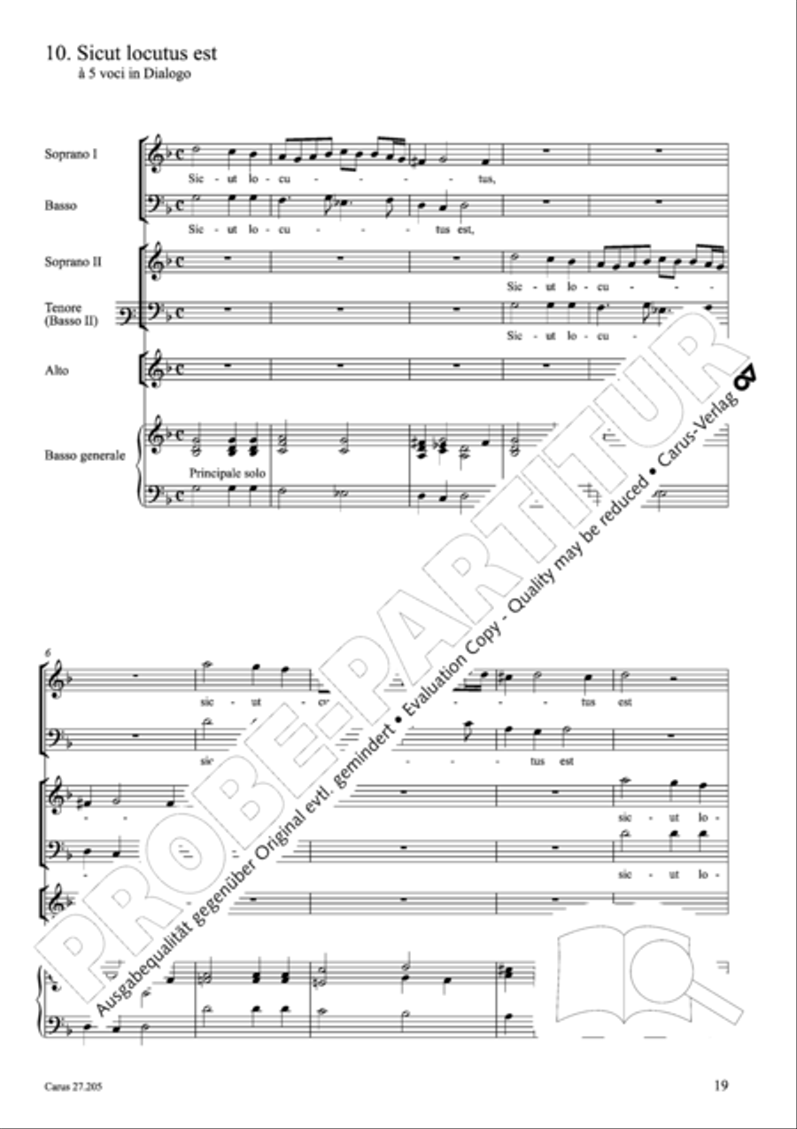 Magnificat a 6 (Magnificat a sei voci) Choir scores gallery preview page 28