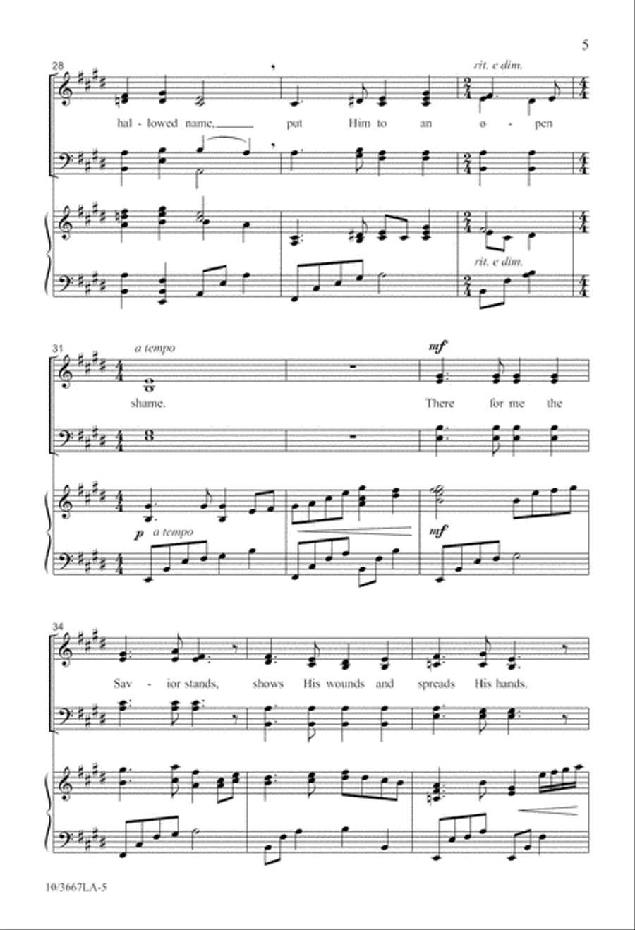 Depth of Mercy 4-Part scores gallery preview page 5