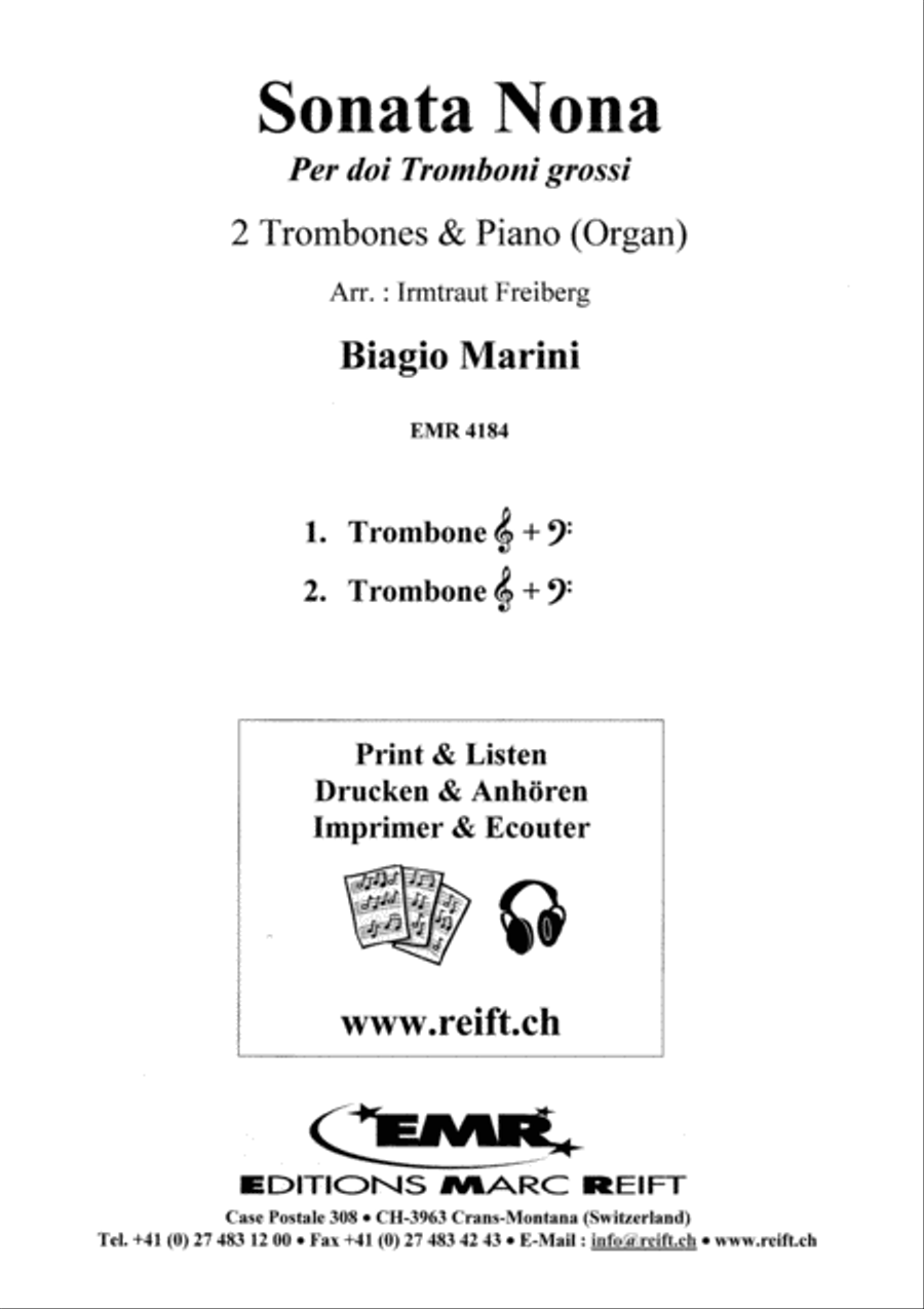 Sonata Nona Sonata Nona Trombone Duet scores gallery preview page 2