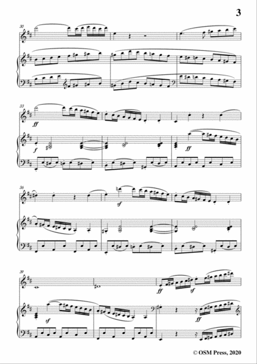 Beethoven-Violin Sonata No.1 in D Major,Op.12 No.1,for Violin and Piano Violin Solo scores gallery preview page 5