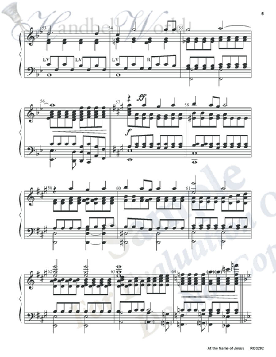 At the Name of Jesus 5-Octaves scores gallery preview page 4