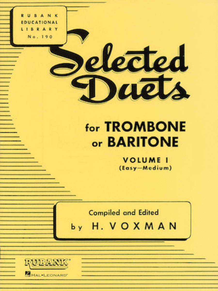 Selected Duets for Trombone or Baritone Trombone Duet scores gallery preview page 1