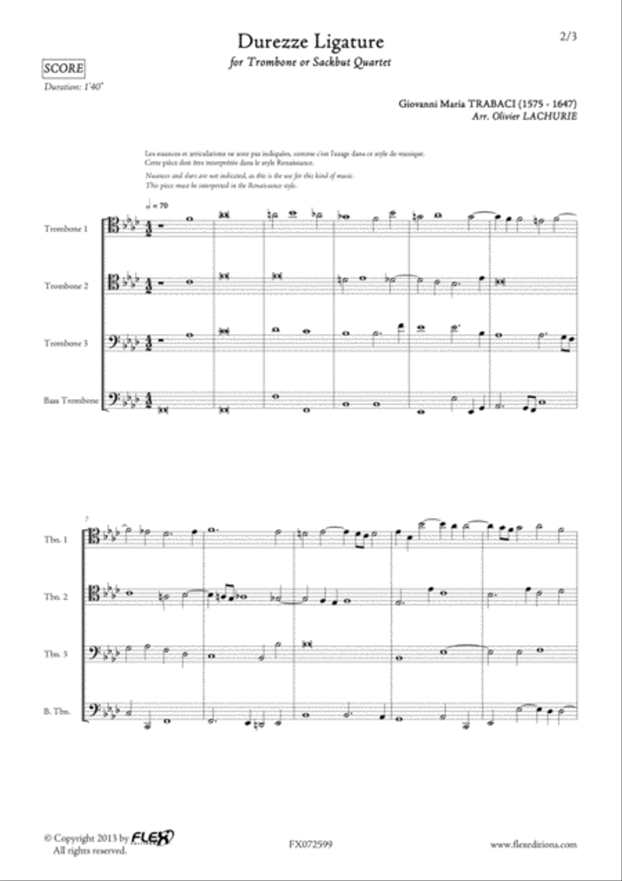 Durezze Ligature Durezze Ligature Trombone scores gallery preview page 2