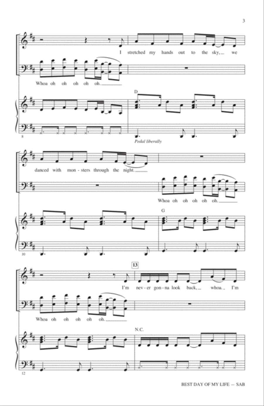 Best Day Of My Life 3-Part scores gallery preview page 2