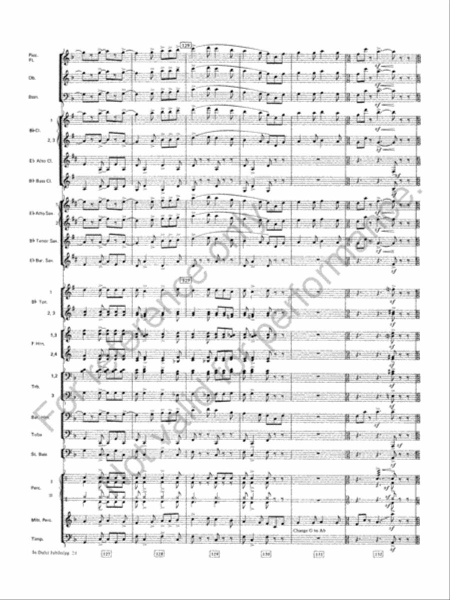 Symphonic Variations On 'In Dulci Jubilo' Concert Band scores gallery preview page 22