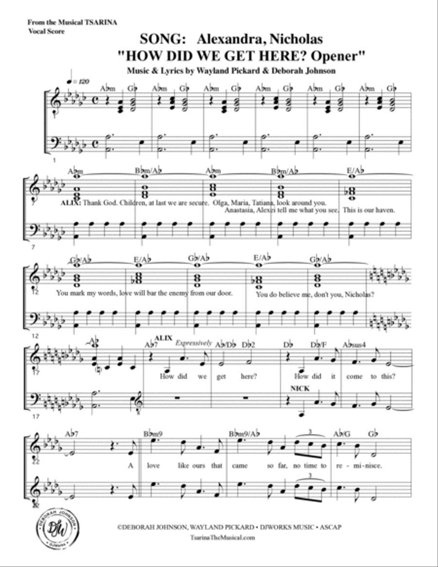 Tsarina the Musical Vocal Music Score Choir scores gallery preview page 5