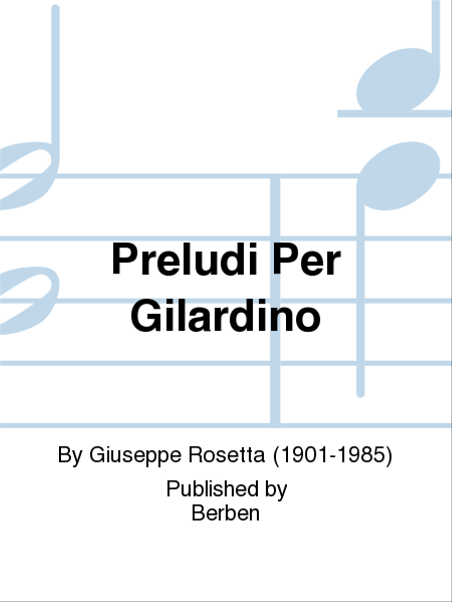 Preludi Per Gilardino School and Community scores gallery preview page 1
