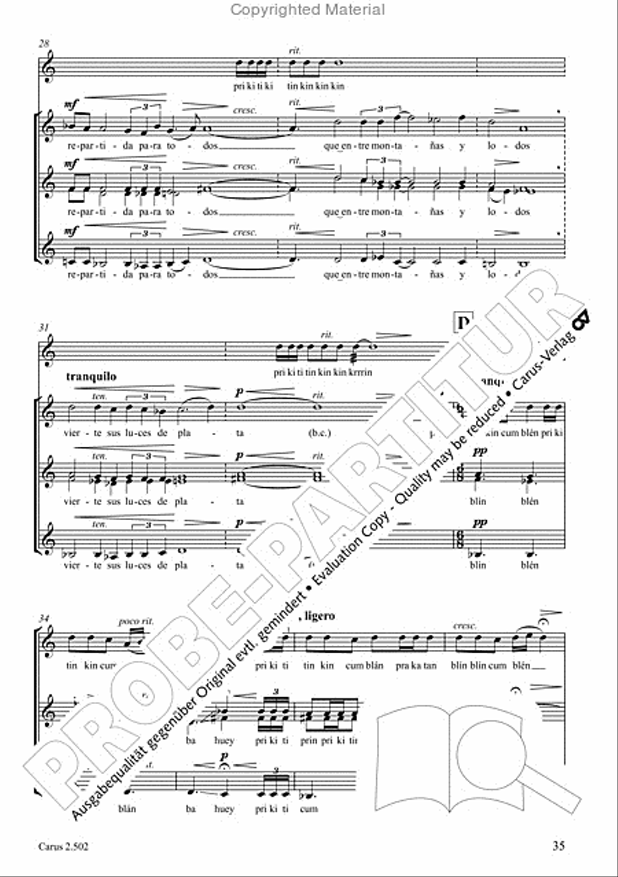 Makumbebe II. Latin American Choral Repertoire. Carmina mundi. Music + CD Choir scores gallery preview page 36