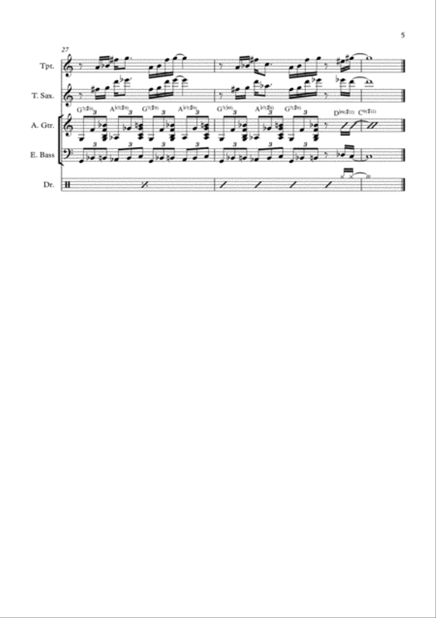 Epistrophy Small Ensemble scores gallery preview page 5
