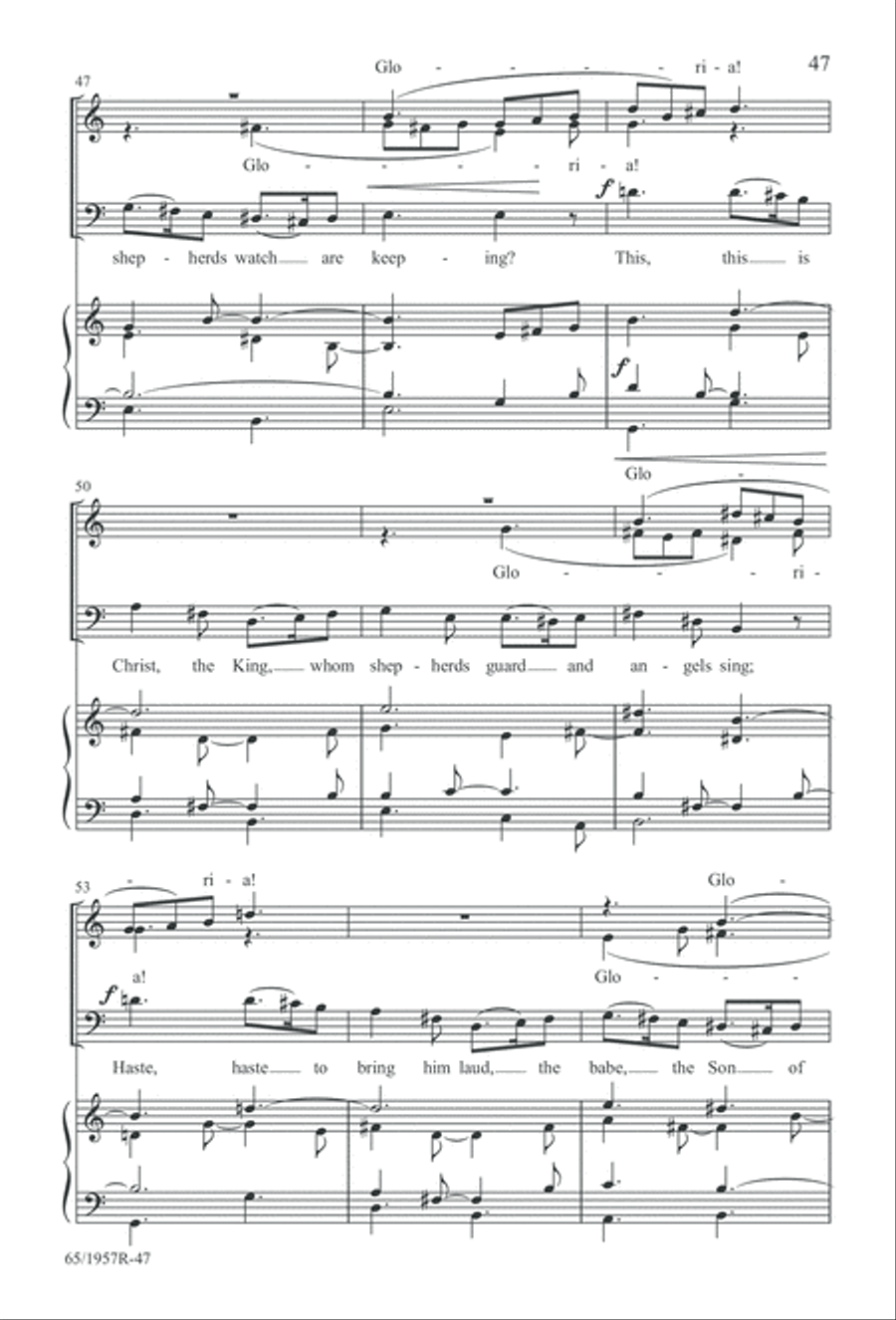 Festival of Lessons and Carols 4-Part scores gallery preview page 48