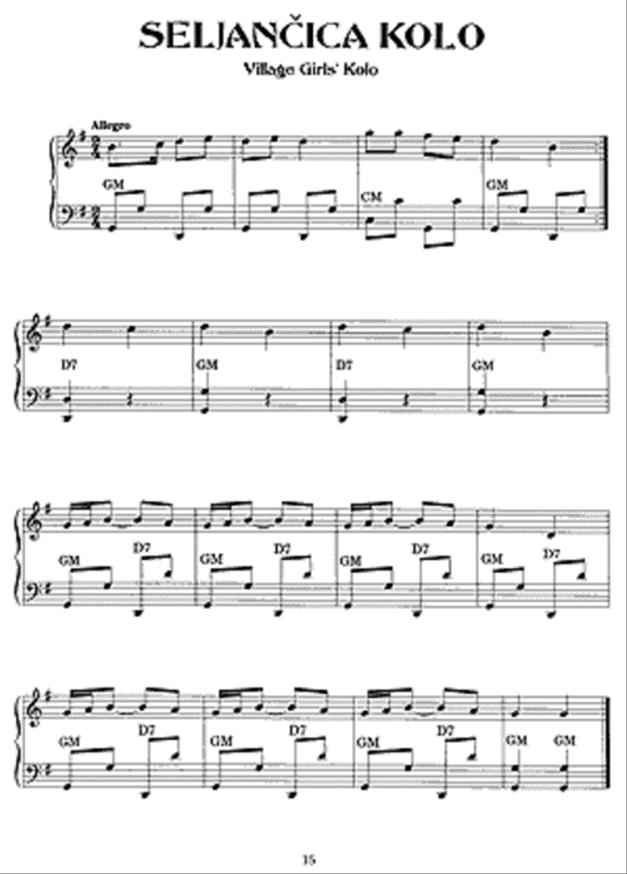 Balkan Melodies for Accordion Accordion scores gallery preview page 2