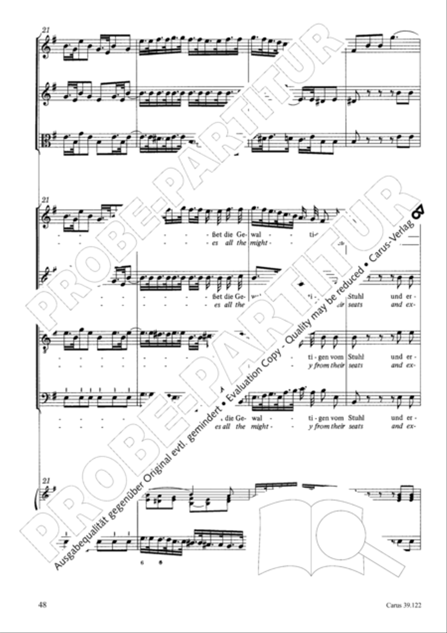 All my spirit exalts (With my spirit I praise the Lord) 4-Part scores gallery preview page 49