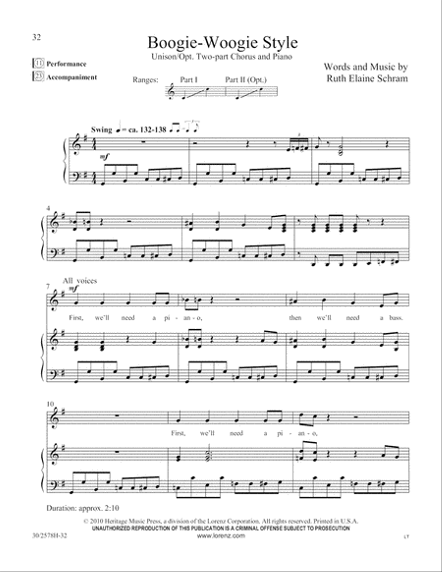 The World of Rhythm Unison Choir scores gallery preview page 33