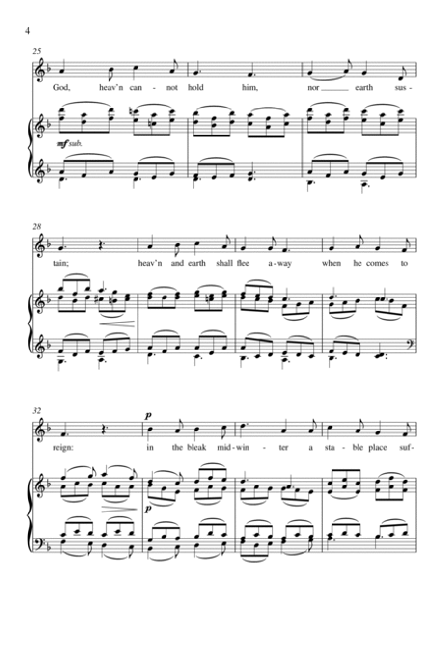 In the Bleak Midwinter In the Bleak Midwinter 2-Part scores gallery preview page 3