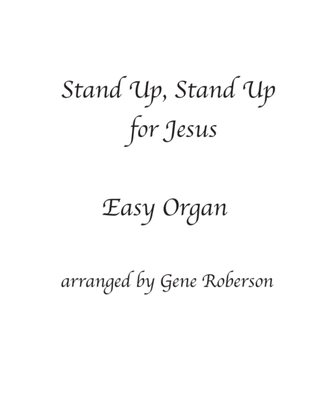 Stand Up, Stand Up for Jesus Easy Organ Solo