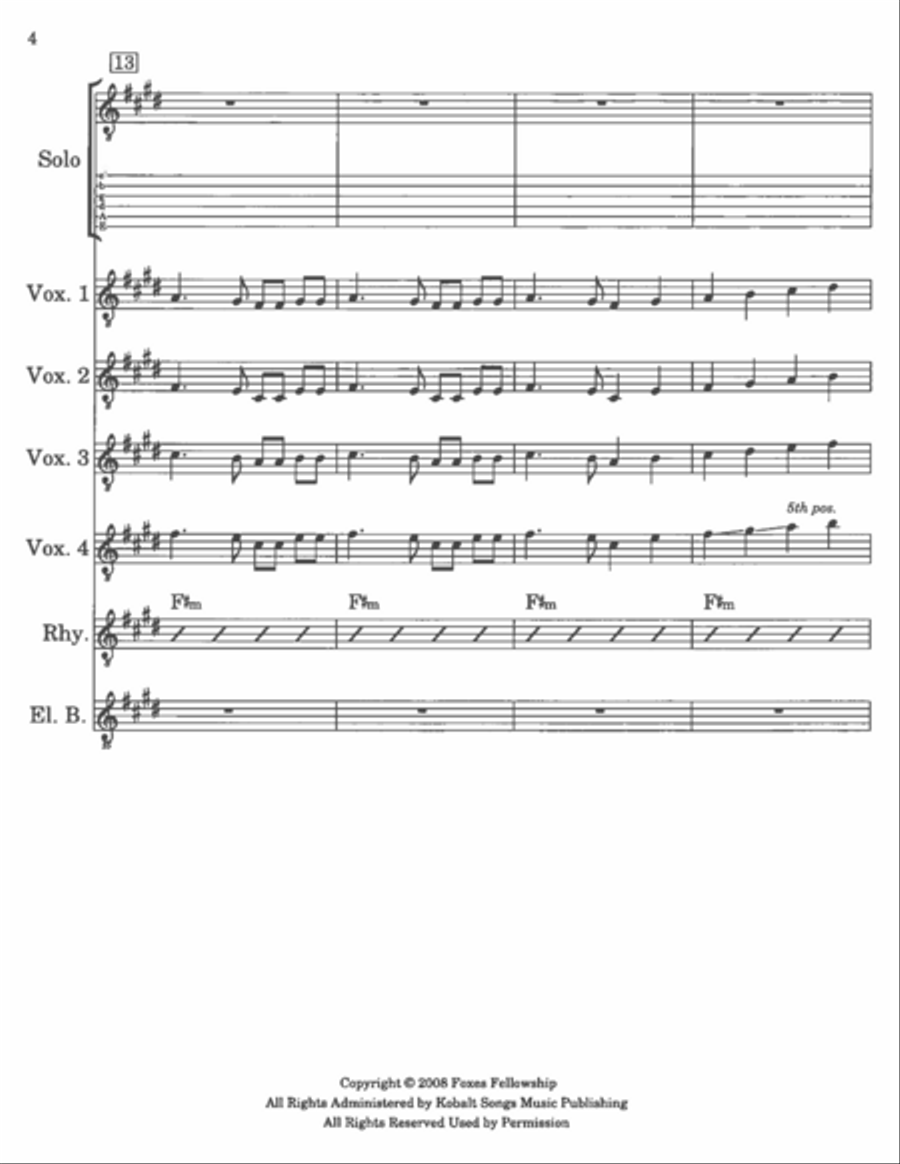 White Winter Hymnal Guitar Ensemble scores gallery preview page 5