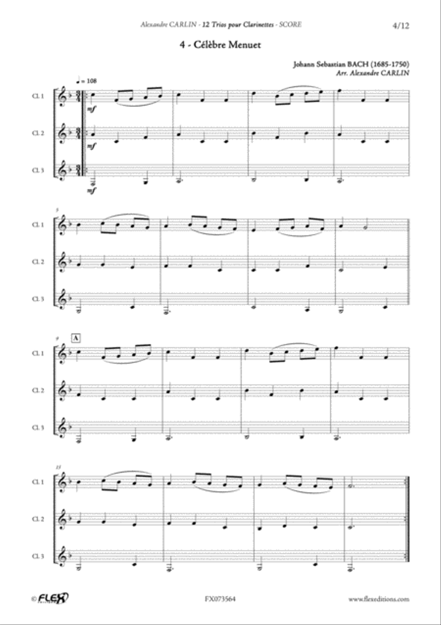 12 Clarinet Trio Clarinet Trio scores gallery preview page 5