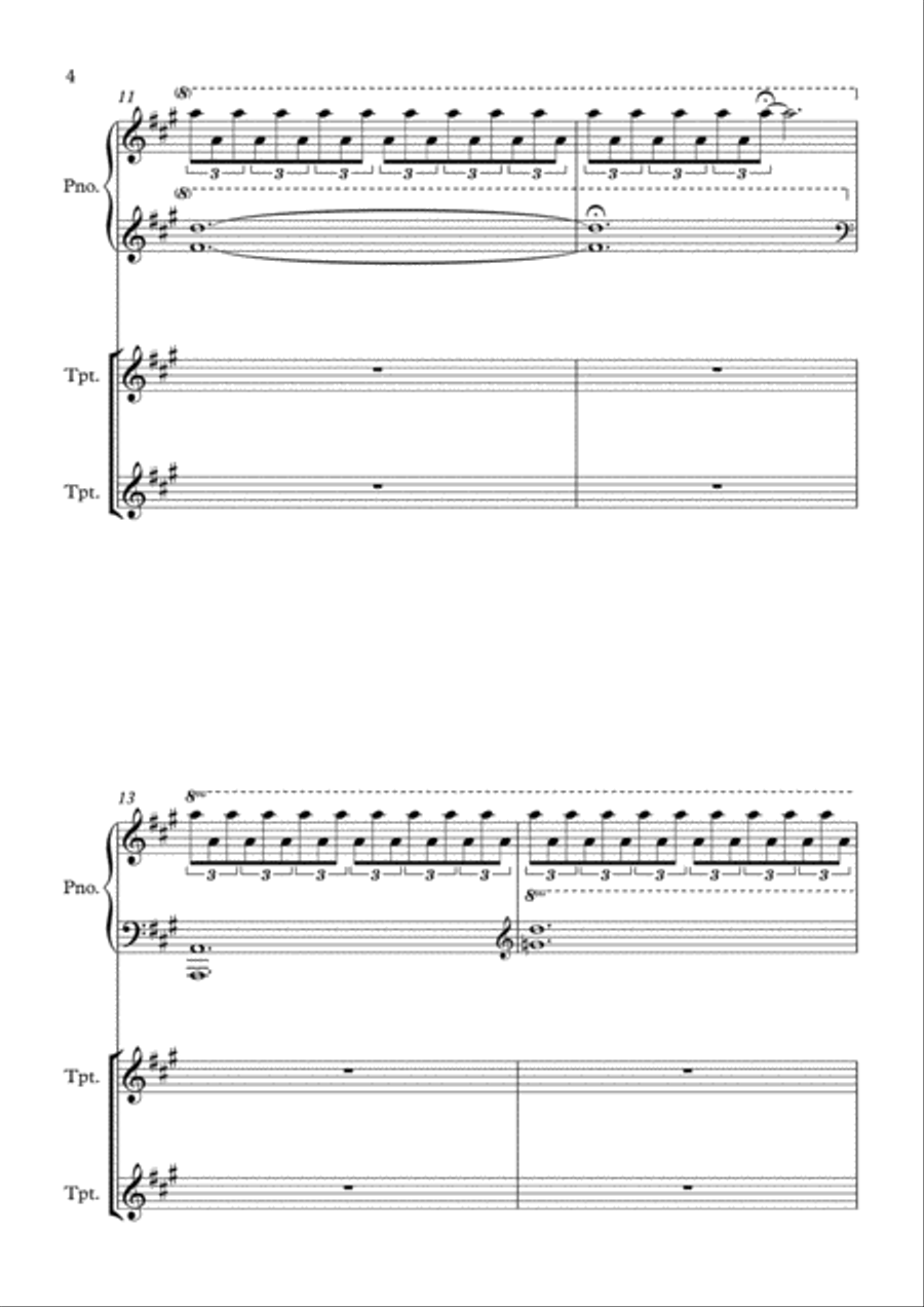 Light Trumpet Duet scores gallery preview page 4
