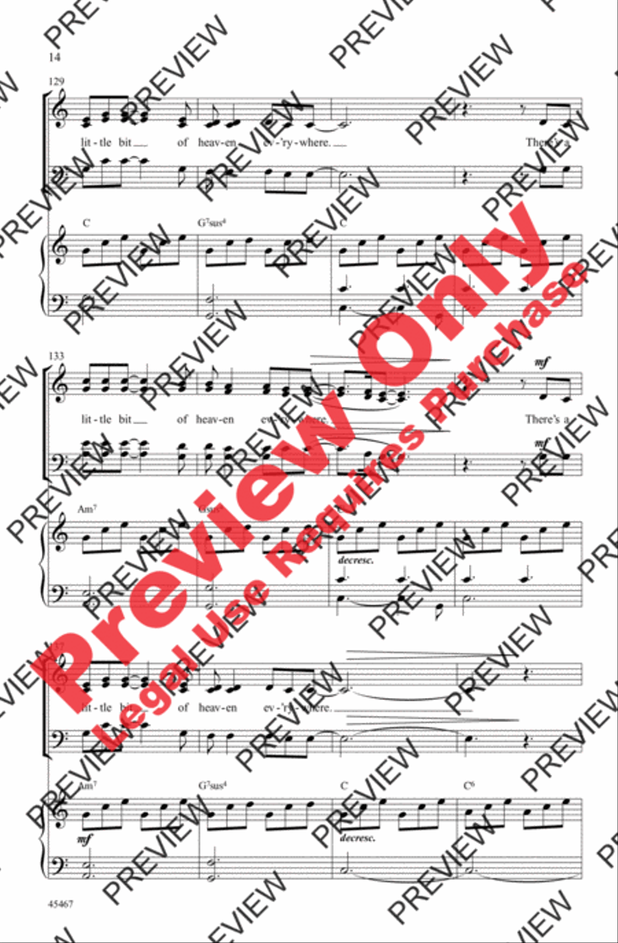 Heaven Everywhere 4-Part scores gallery preview page 13