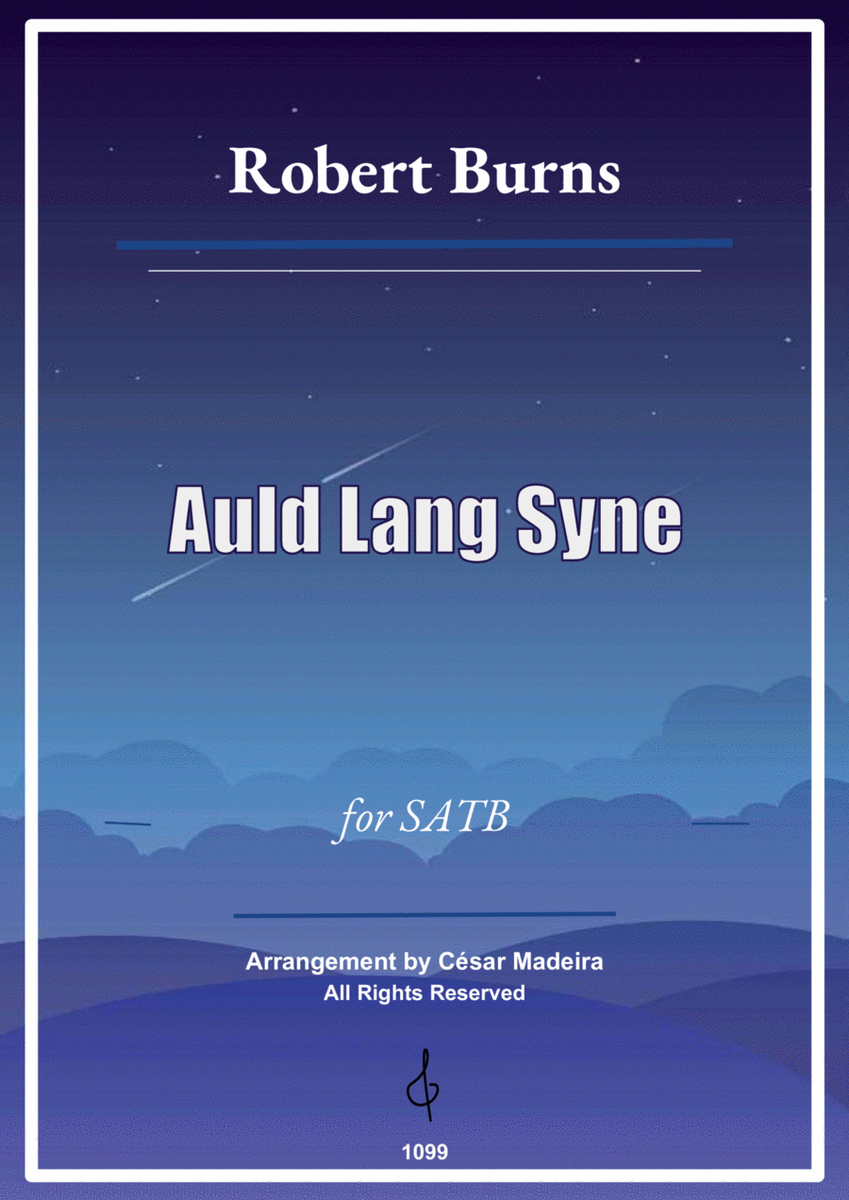 Auld Lang Syne - SATB - W/Chords (Full Score) image number null