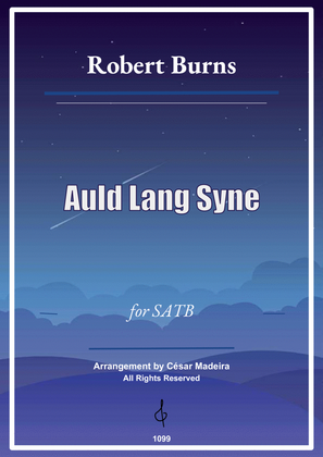 Auld Lang Syne - SATB - W/Chords (Full Score)