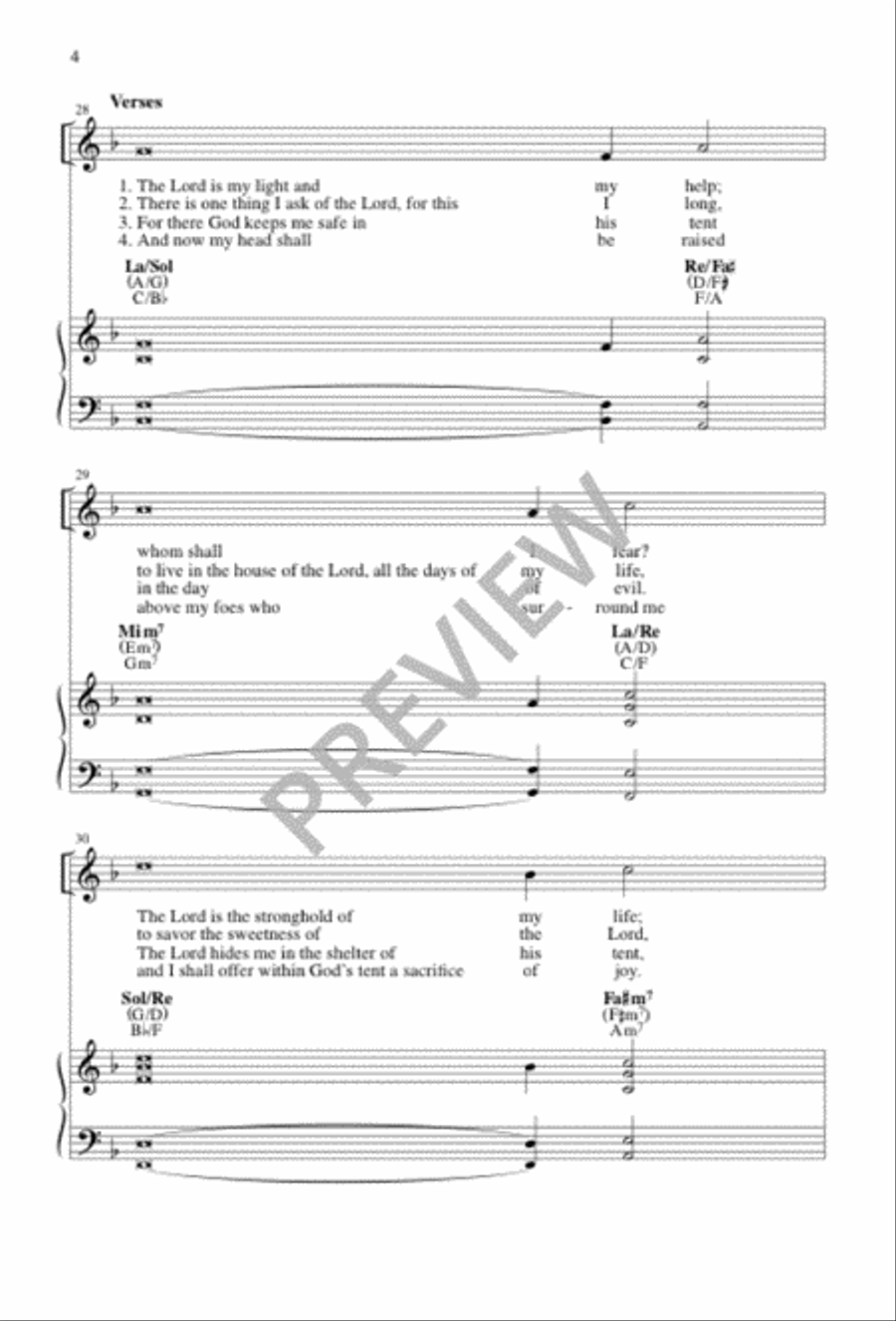 The Lord Is My Light / El Señor Es Mi Luz 3-Part scores gallery preview page 4