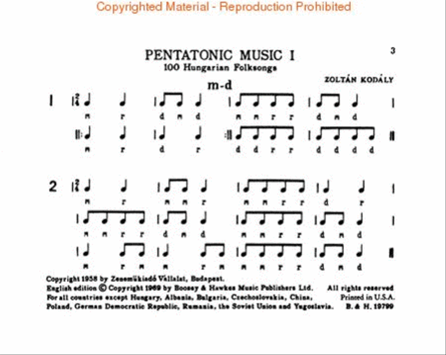 Pentatonic Music – Volume I Choir scores gallery preview page 2