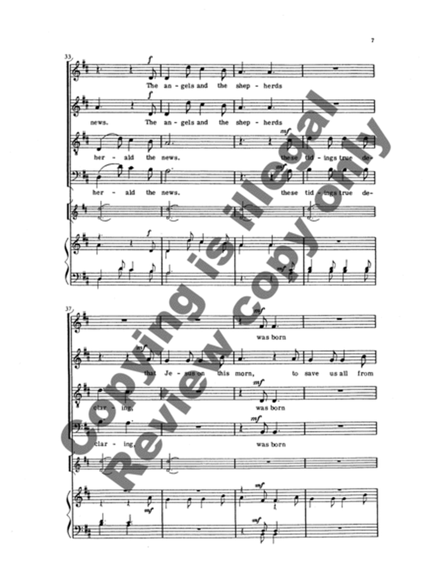 Ringeltänze 6. The Shepherds All Are Waking (Choral Score)
