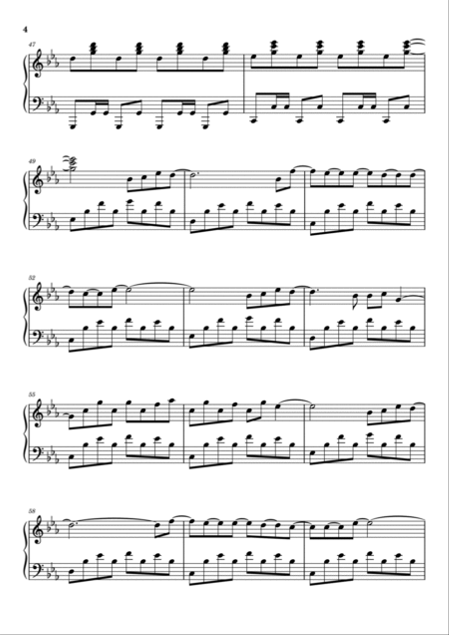 Titanium Titanium Piano Solo scores gallery preview page 4