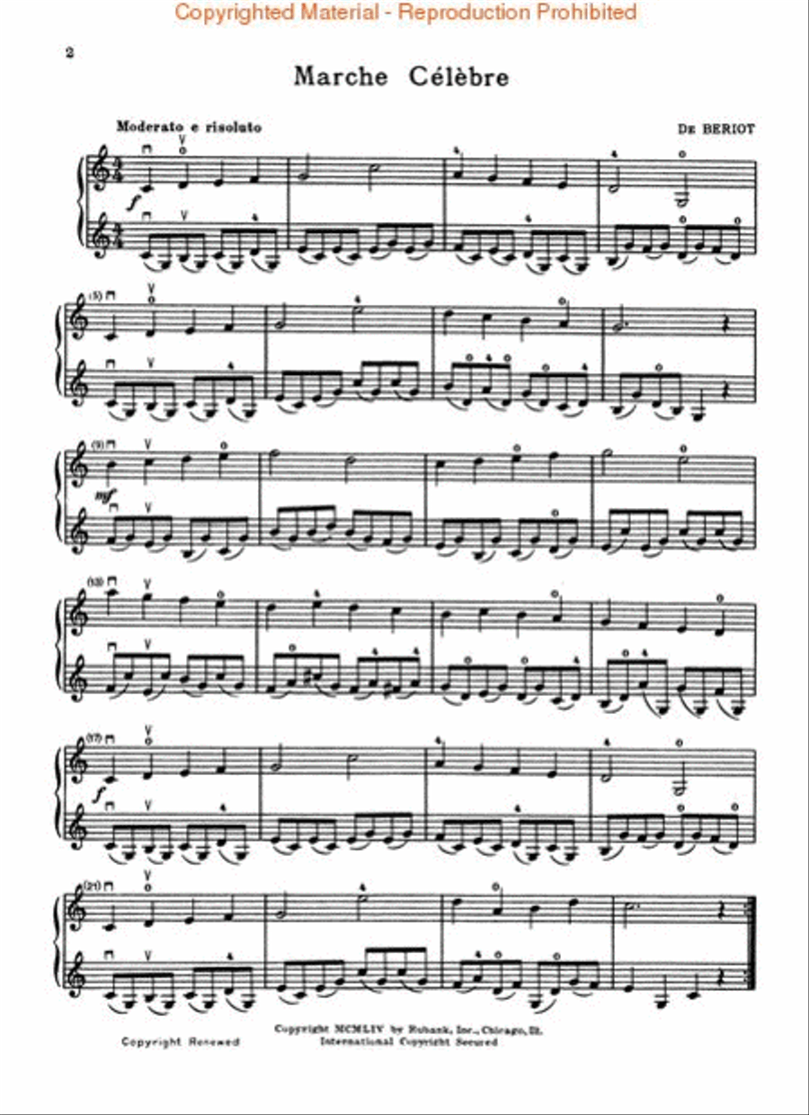 Selected Duets for Violin - Volume 1 String Duet scores gallery preview page 2