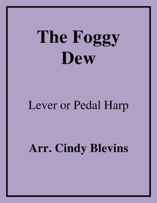 Book cover for The Foggy Dew, for lever or pedal harp