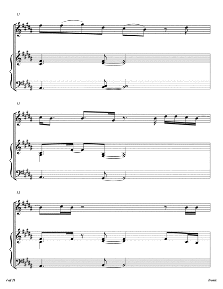 Ironic Flute Solo scores gallery preview page 5