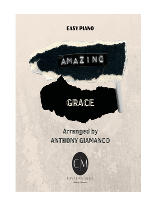 Book cover for AMAZING GRACE - easy piano