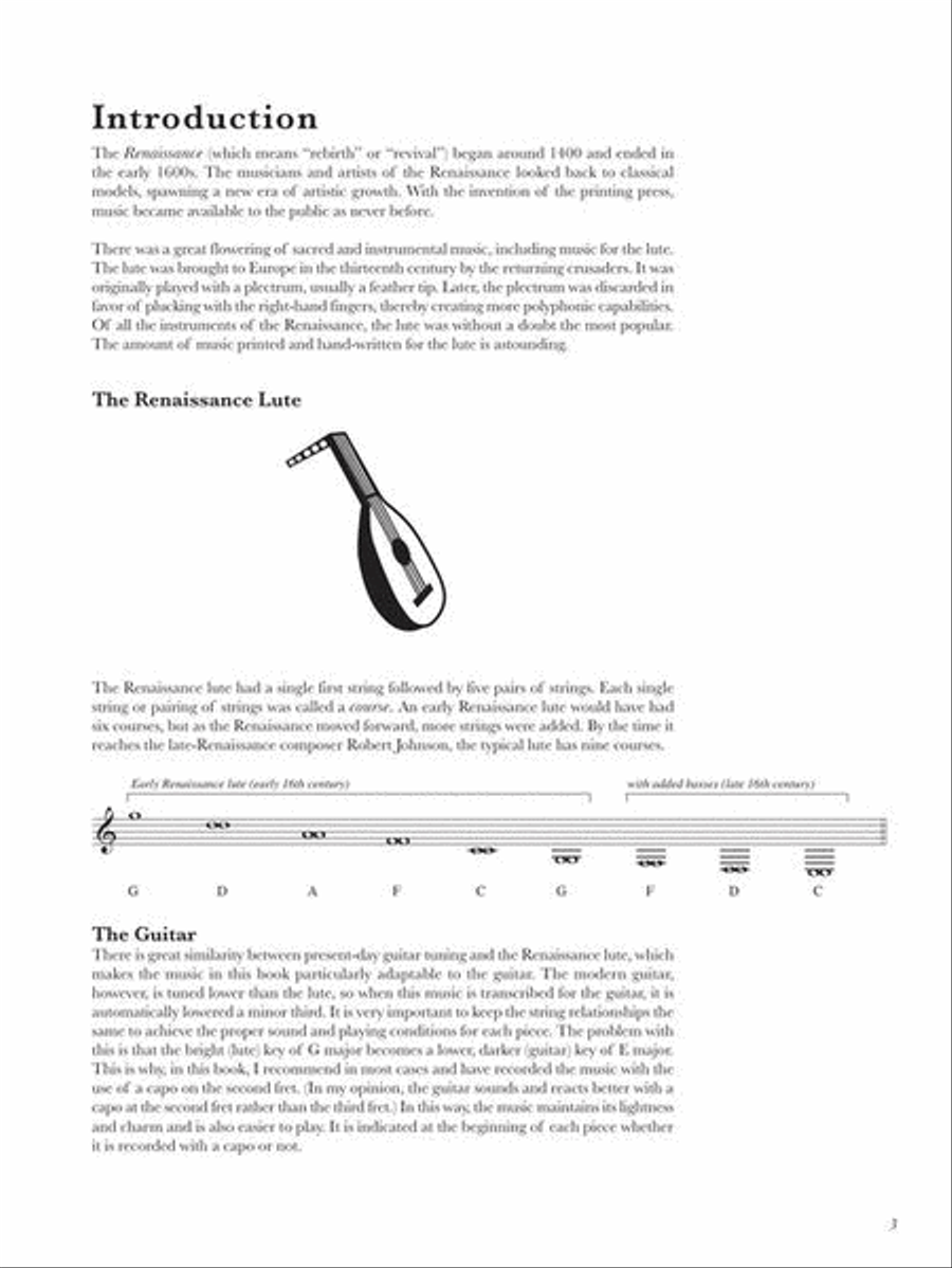 Easy Renaissance Pieces for Classical Guitar Acoustic Guitar scores gallery preview page 4