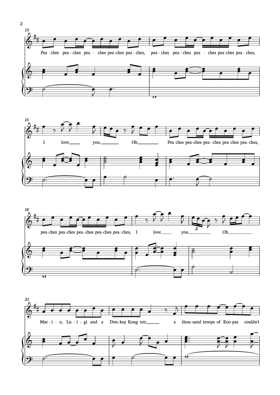 Peaches B-Flat Clarinet scores gallery preview page 2