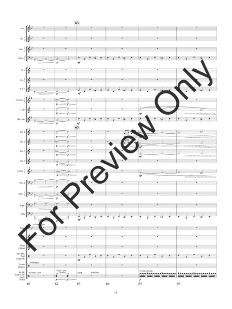 Quintology (Score) Quintology (Score) Concert Band scores gallery preview page 14