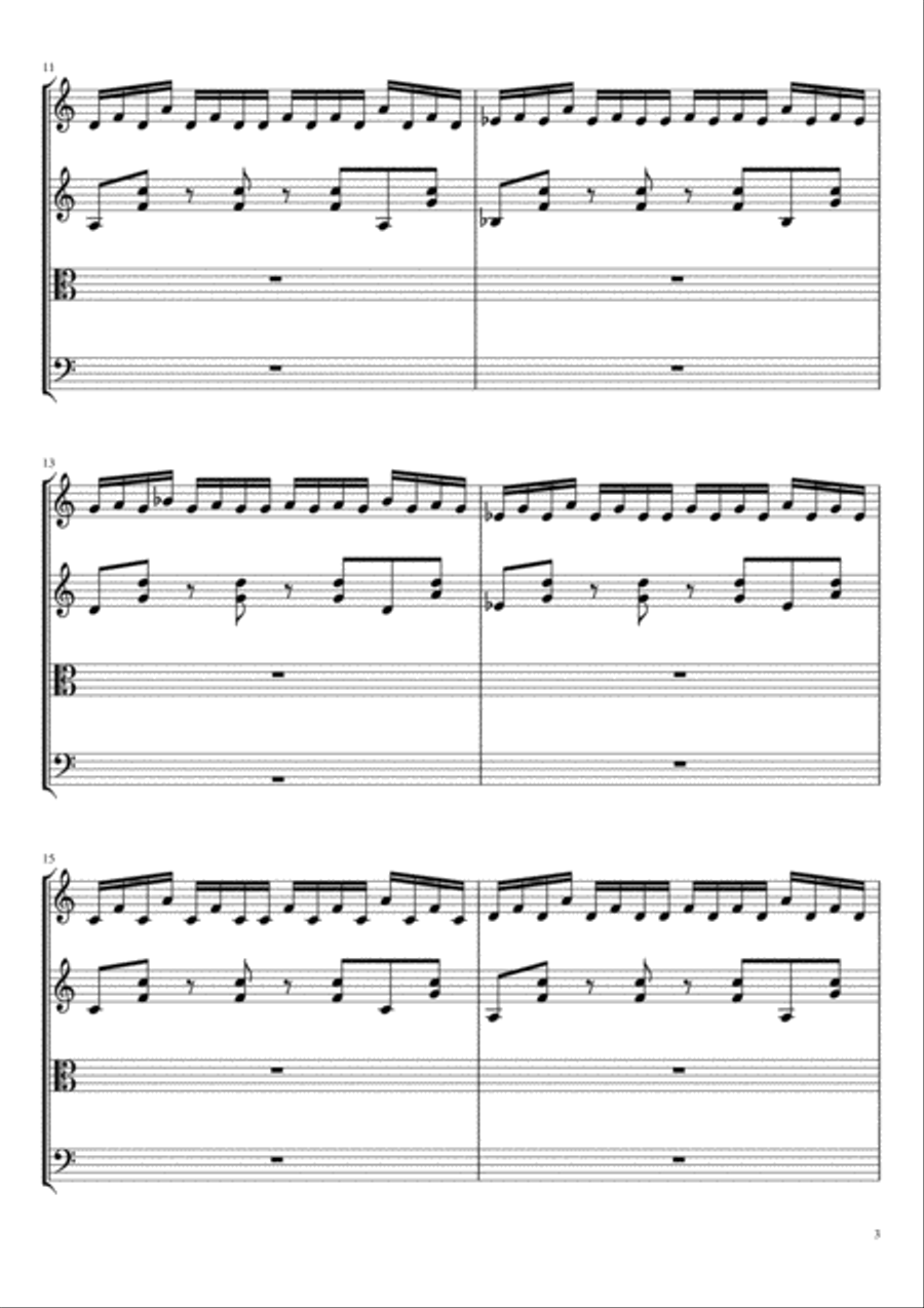 Cycler for string quartet